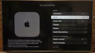 How to Activate Zoom on Apple TV 3 Gen 4K - Disable Zoom Feature