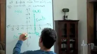 Finding the Lengths of Sides of a Rectangle made from Points with One Coordinate in Common