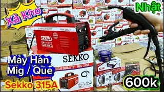 🔴 THANH LÝ tặng 600k/ Máy HÀN MIG KHÔNG DÙNG KHÍ ĐA NĂNG SEKKO 315A _ ai cũng hàn được #sekko 