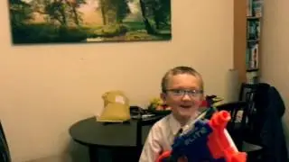 Nerf Fight For The Tv Remote