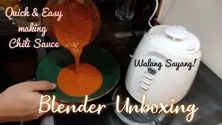 BL-912 Asahi Blender unboxing and testing | Quick and easy making chili sauce using blender