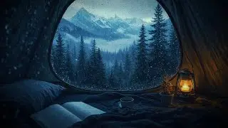 ASMR Sleeping in a Cozy Tent During Heavy Rain 🌧️ No Talking