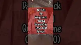 Covid-19 Antigen Rapid Test (ART) Kits for Self-Testing during Quarantine Order #Shorts