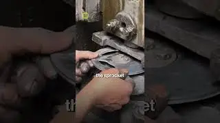 Scrap to Sprocket ⚙️ Watch Rusty Metal Become a Motorcycle Gear!