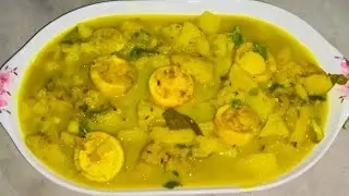 কম খরচে দারুন স্বাদের ফুলকপি আর দেশি হাঁসের ডিমের তরকারি। Egg Curry.