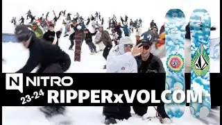 ナイトロ スノーボード 23-24 NITRO RIPPER x VOLCOM 【リッパーボルコム】（日本語字幕入）