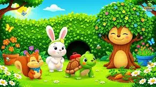 Russian | Дыра в Изгороди 🌿🐿️ | The Hole in the Hedge 🌿🐿️ | kids song