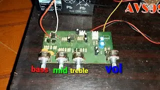 mạch chỉnh bass trep nguồn đơn