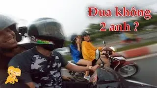 Xe Ôm Vlog bị GÁI GẠ ĐUA khi đang Test XE KHÔNG NHỚT - Xe Ôm Vlog
