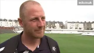Andrew Gale in the runs at North Marine Road