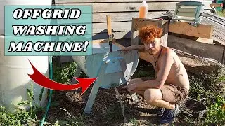 HOW to WASH CLOTHES OFFGRID + rain water catchment