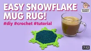 Crochet mug rug| coffee mug mat #crochet #diy #coffeemug #mat #handmade #easy #craft