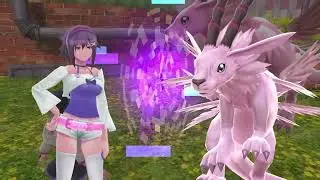 Digimon World : Next Order PC - Rikka Evolve Magnadramon & Angewomon (Cursed) Boss Fight