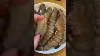 Tiger Prawns Rechado Fry😋#delicious#food#yummy#recipe