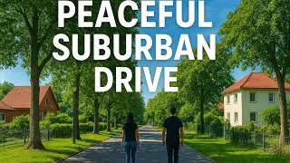 Berlin Peaceful Suburban Drive | Relaxing 4K Street Views with Lush Greenery 🌳🚗