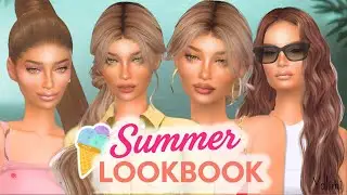 Sienna | Sims 4 Alpha CC Summer Lookbook 2025 🍒🧈🍑🔵 | Download + CAS Showcase