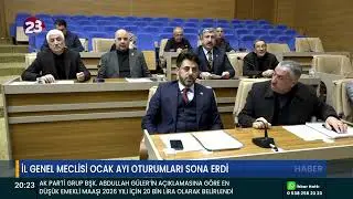 İL GENEL MECLİSİ OCAK AYI OTURUMLARI SONA ERDİ