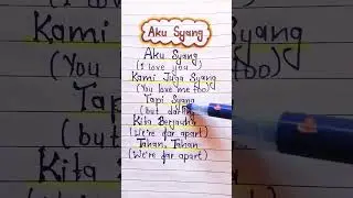 Aku Sayang x Sprinter (Lyrics) English song #lyrics #shorts #trending #viral