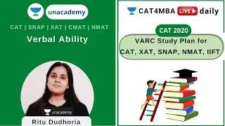 VARC Study Plan for CAT XAT SNAP NMAT IIFT | Unacademy CAT4MBA | Ritu Dudhoria