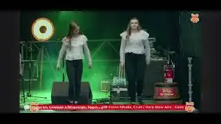 Br&oacute;ga Br&iacute;omhar Dance School dancers perform at Fleadh Fest 2020 with - Tireragh CC&Eacute; Comhaltas Branch