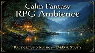 Calm Fantasy RPG Ambience | Background Music for D&D, Tabletop & Games | Whispers of the Waterside