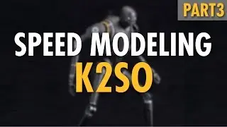 3D Speed Modeling : K-2SO (Rogue One) | Cinema 4D | #3