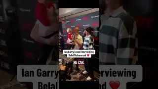 Ian Garry&rsquo;s son interviewing Belal is the most wholesome thing you&rsquo;ll see today.#UFC #BelalMuhammad