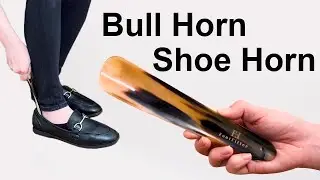FootFitter Genuine Bull Horn Shoe Horn