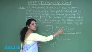 NEET UG 2017: Video Solution & Answer Key for Chemistry Question 21 to 23