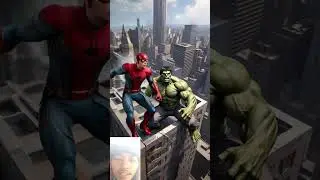 Avengers evolution : spiderman vs hulk #ai #evolution #avengers #viralshorts