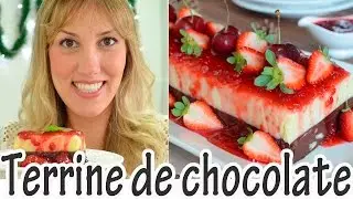 TERRINE DE CHOCOLATE PRETO E BRANCO COM CALDA DE FRUTAS VERMELHAS I Receitas e Temperos
