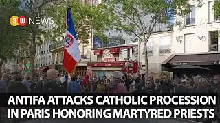Antifa attacks Catholic procession in Paris honoring martyred priests | SW NEWS | 266
