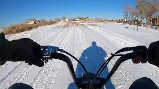 Coleman CC100X Mini bike snow rip