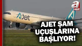 AJET iki şehirden Şam'a u&ccedil;acak! İlk u&ccedil;uşlar 21 Nisan'da başlıyor! | A Haber