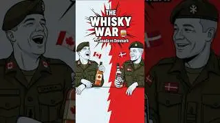 War Between Canada and Denmark &ndash; The Whisky War 🥃 I Amazing Science #shorts #map