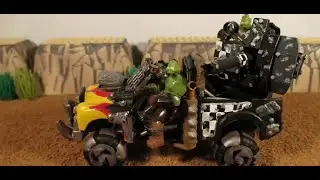 Ork Trukk chase #stopmotion #animation #orktober #megabloks