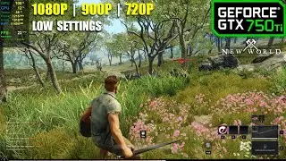 GTX 750 Ti | New World - 1080p, 900p, 720p - Low settings