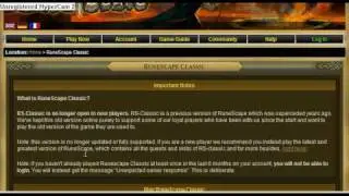 how to play runescape classic with a runescape classic account.