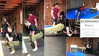 Quick Home STRENGTH Protocol For Grapplers | Squat | Pushup | Row | Deadlift | Turkish Getup
