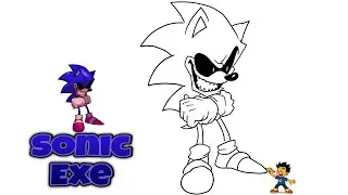 How to Draw SONIC EXE #sonicexe #drawingvideo #sonic 
