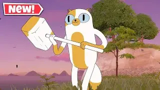NEW CAKE THE CAT Skin Gameplay In Fortnite! (Adventure Time)