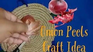 Onion Peels Craft Idea | Make Flowers with Onion Peels @CraftParadisebyManvi