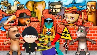 SURVIVAL in MAZE of ANOMALY BRAINROTS - MOON WOKE UP - TIVYAAN GAMING MINECRAFT Animation Gameplay