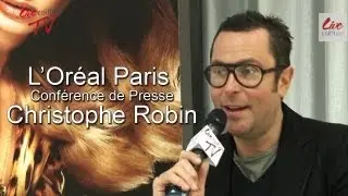 Conf&eacute;rence de presse organis&eacute;e par l'Or&eacute;al Paris avec Christophe Robin, coloriste