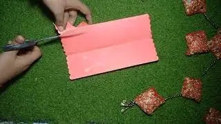 Wedding card lemp decore DIY Ida's #wallhangingcraftideaswithcardboard #diwalidecoration#viralvideo