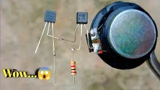 Awesome idea with bc547 and um66 melody generator ic #bc547 top electric project