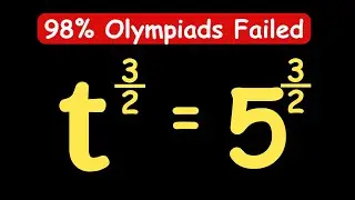 RUSSIAN OLYMPIADS EXAMS || How to SOLVE for t? #maths