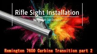 Rifle Front Sight installation on a Remington 7600 - Part 2 of our Barrel cutting series.
