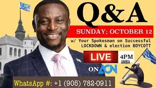 Q & A WITH AGOVC SPOKESMAN - ELECTION BOYCOTT AND SUCCESS OF LOCKDOWN