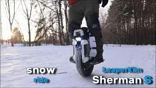 Leaperkim Sherman S winter forest snow ride